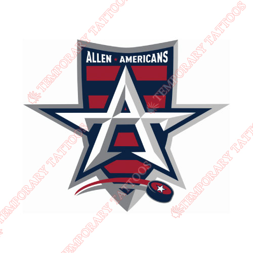 Allen Americans Customize Temporary Tattoos Stickers NO.9226